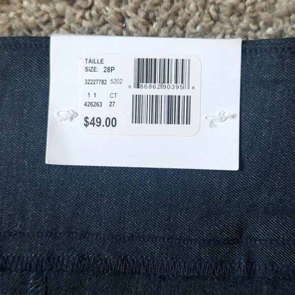 New With Tag Addition Elle Plus Size 28 Petite Dark Grey Straight Leg Ankle Pant - Picture 13 of 14